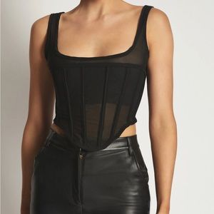 Meshki mesh black corset size medium